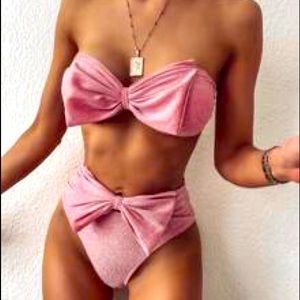Vintage/ Pin-up girl sweet pink 2 piece